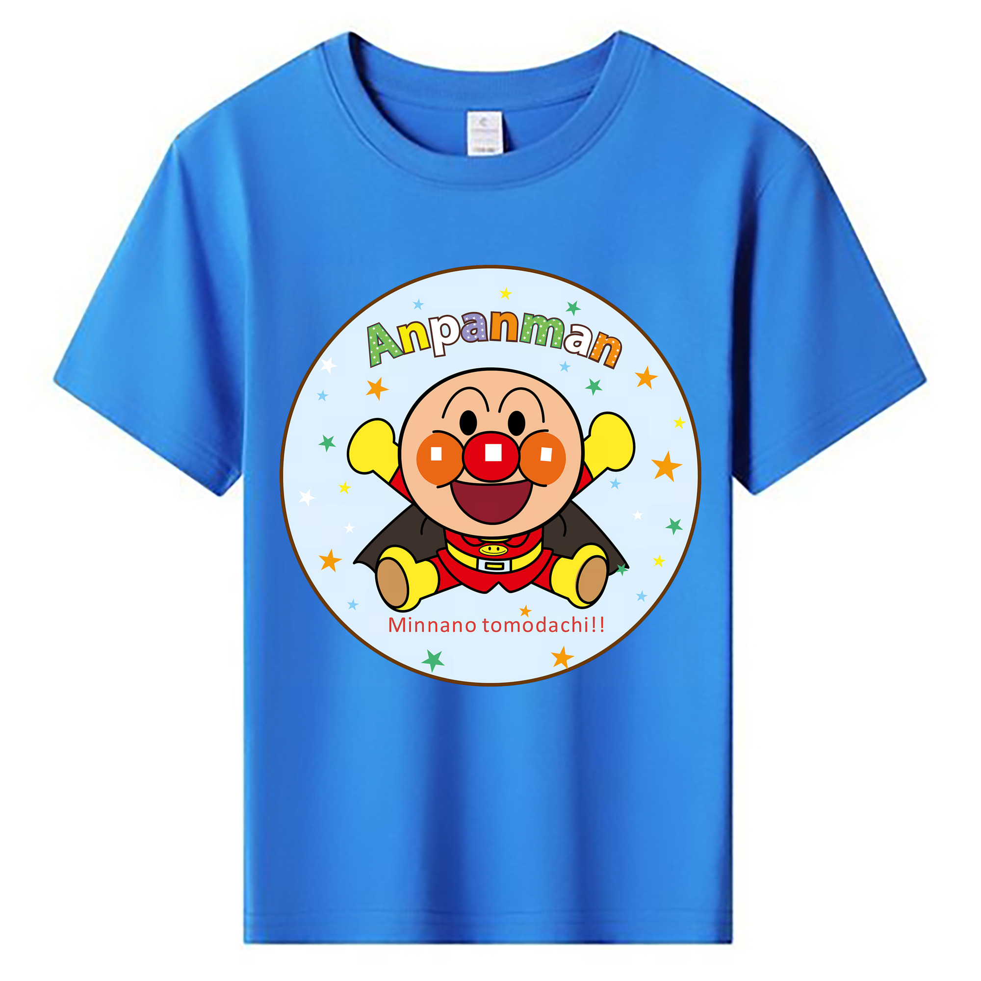 （画像用） アンパンマン Anpanman 綿100％キッズTシャツ（フロントプリント）